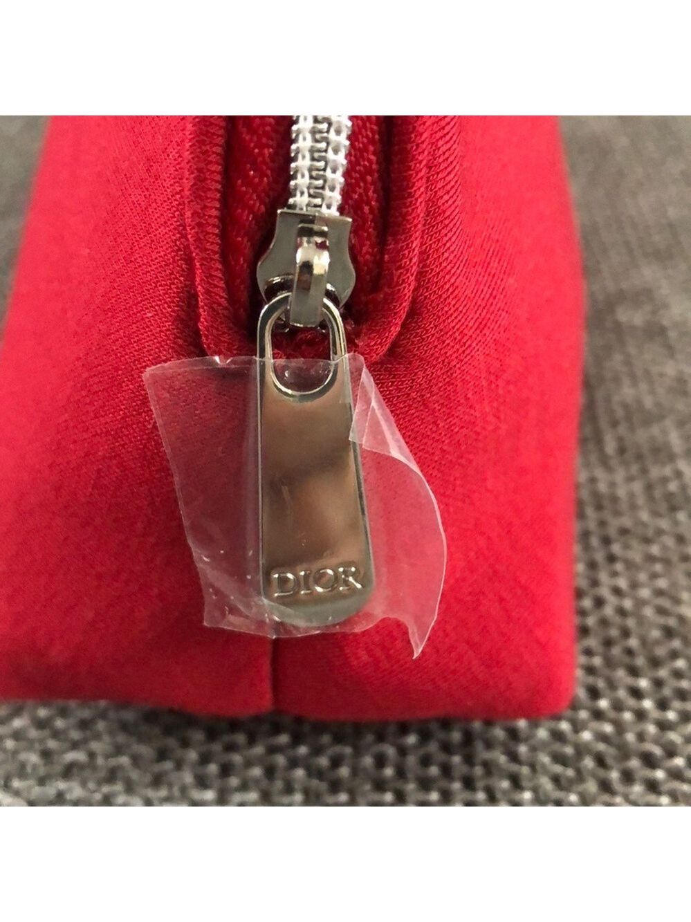 Dior Beauty Makeup Logo Small Luxury Pouch Gift Authentic Red - Picture 12 of 17